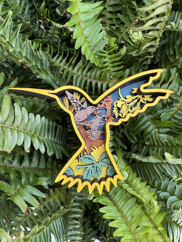 Colorful Hummingbird Ornament