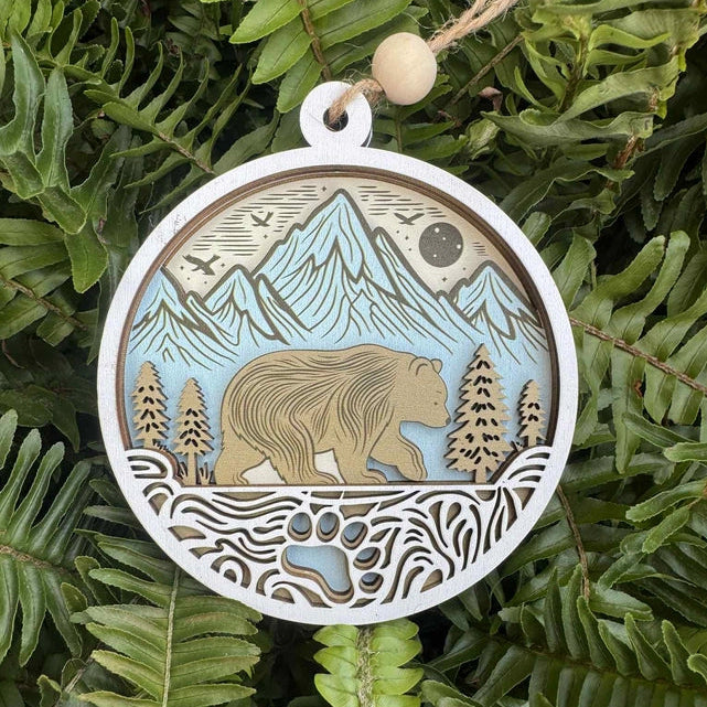 Walking Bear Ornament