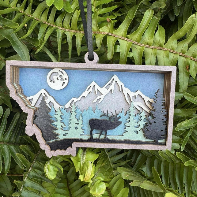 Montana State - Elk Ornament