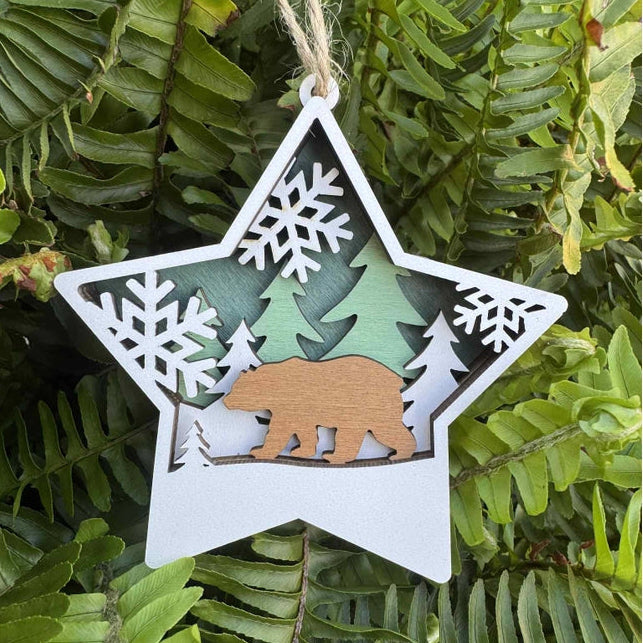 Snowflake Bear Ornament
