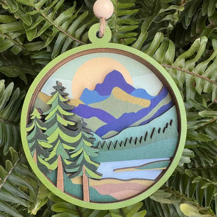 Colorful Mountains Ornament