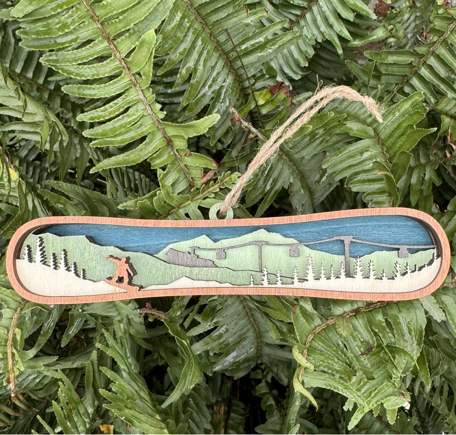 Light Snowboard Ornament