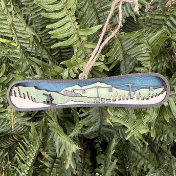 Dark Snowboard Ornament