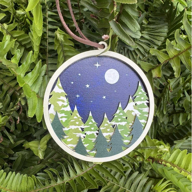 Moonlit Forest Ornament