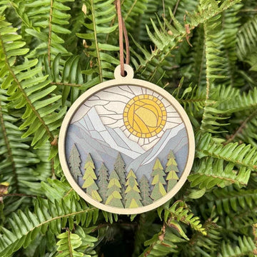 Sunrise Mountains Ornament