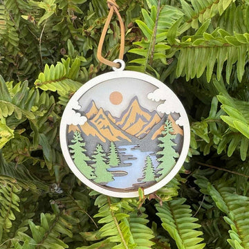 River Scene Ornament