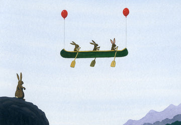 Rabbits, Balloons, Canoe