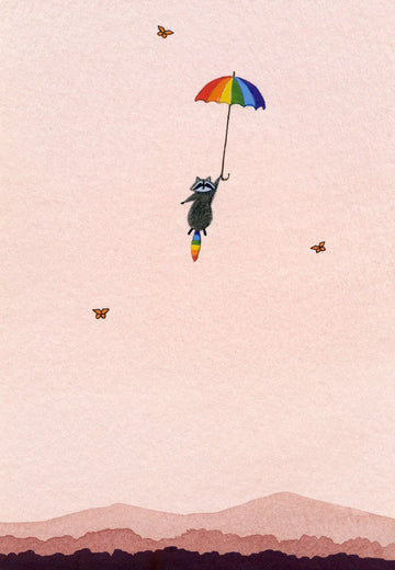 Rainbow Raccoon