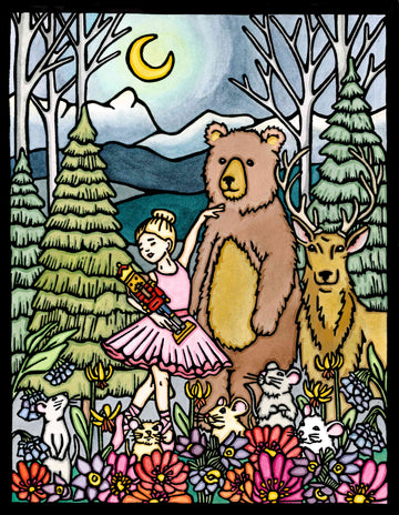The Nutcracker - Original Linocut