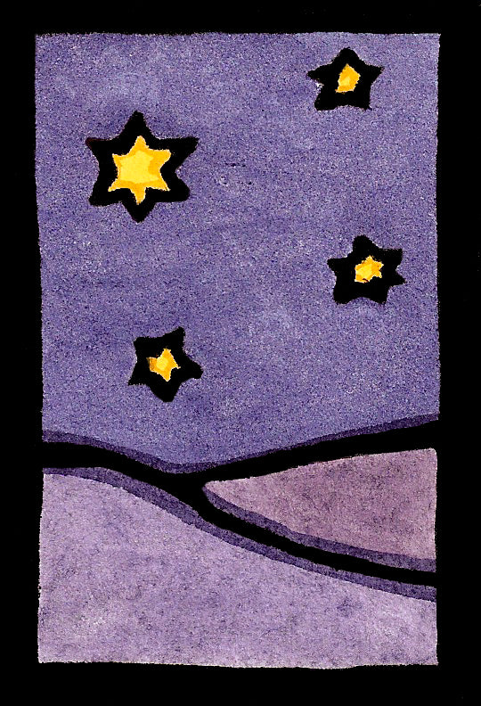 Starlight - Original Linocut
