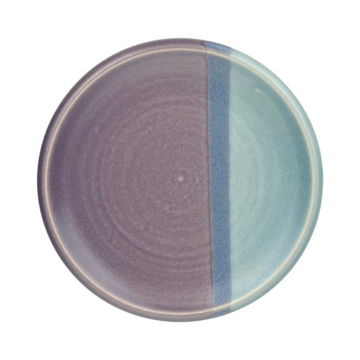 Dessert Plate - Purple/Light Blue