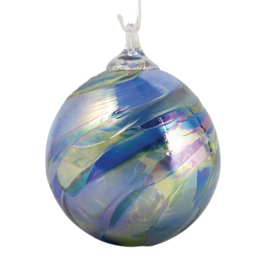Sapphire Feather Ornament