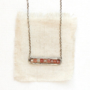 Beaded Bar - Andesine - Necklace