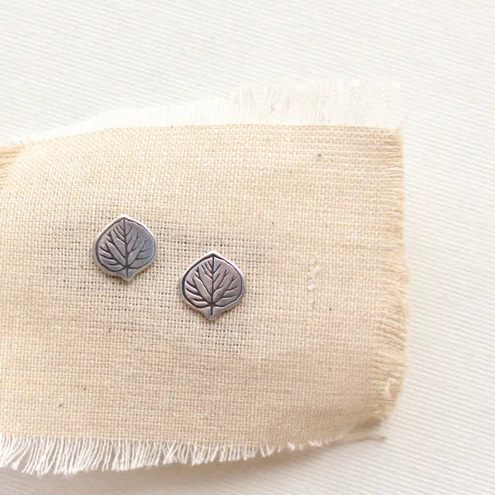 Aspen Leaf - Earrings - Post