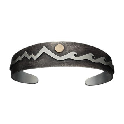 Mountains and Waves Bracelet B31 - Tapered