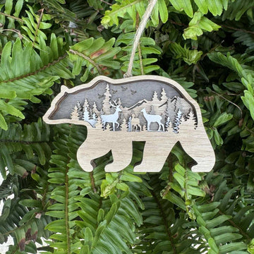 Beige Bear Ornament