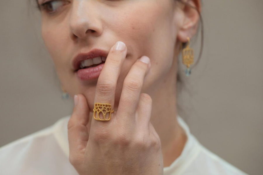 Gaudí Golden - Ring - Size 8.25