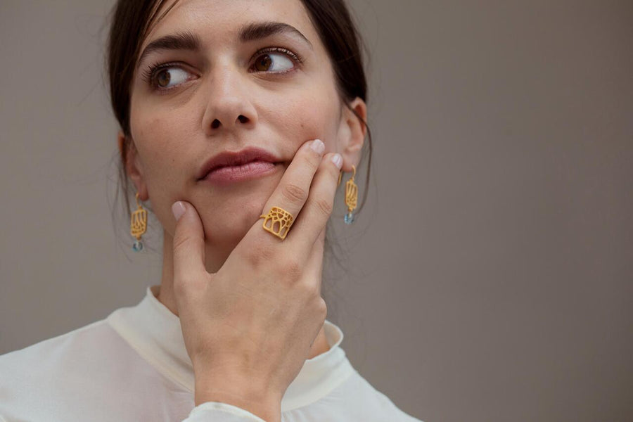 Gaudí Golden - Ring - Size 8.25