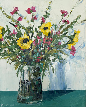 Four Sunflowers