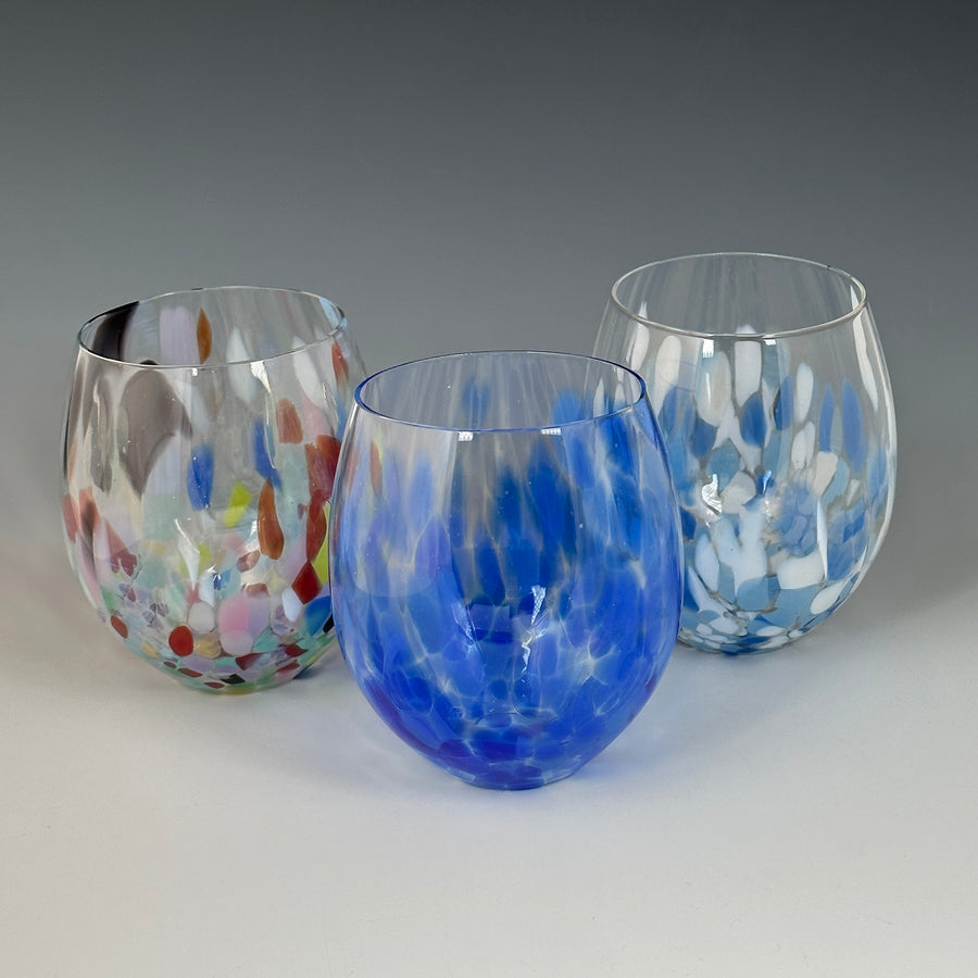 Hand Blown Stemless Glass - Small