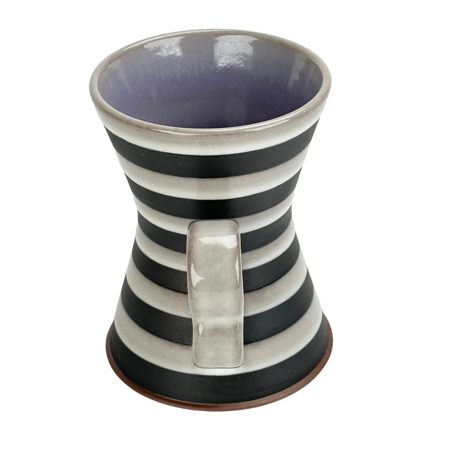 Black Banded Hourglass Mug