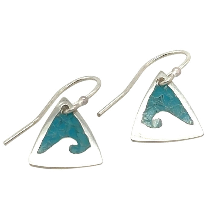 Wave Earrings - Turquoise