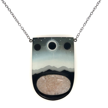 Necklace with Crystal - Eclipse