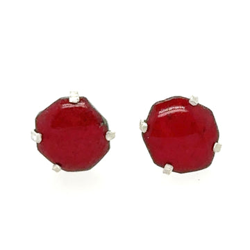 Red Nugget Earrings