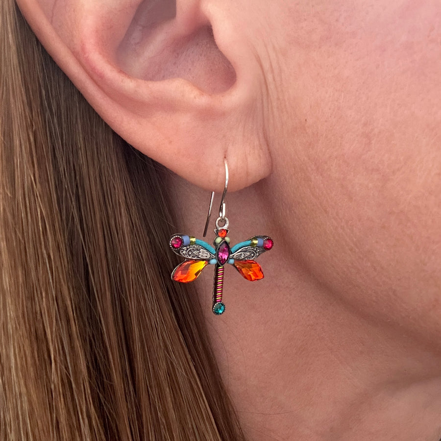 Earrings - Dragonfly Large Multicolor