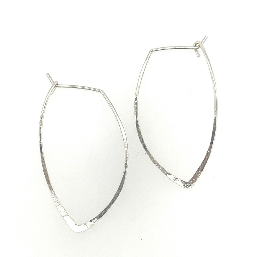 Aspen Leaf Hoop Earrings
