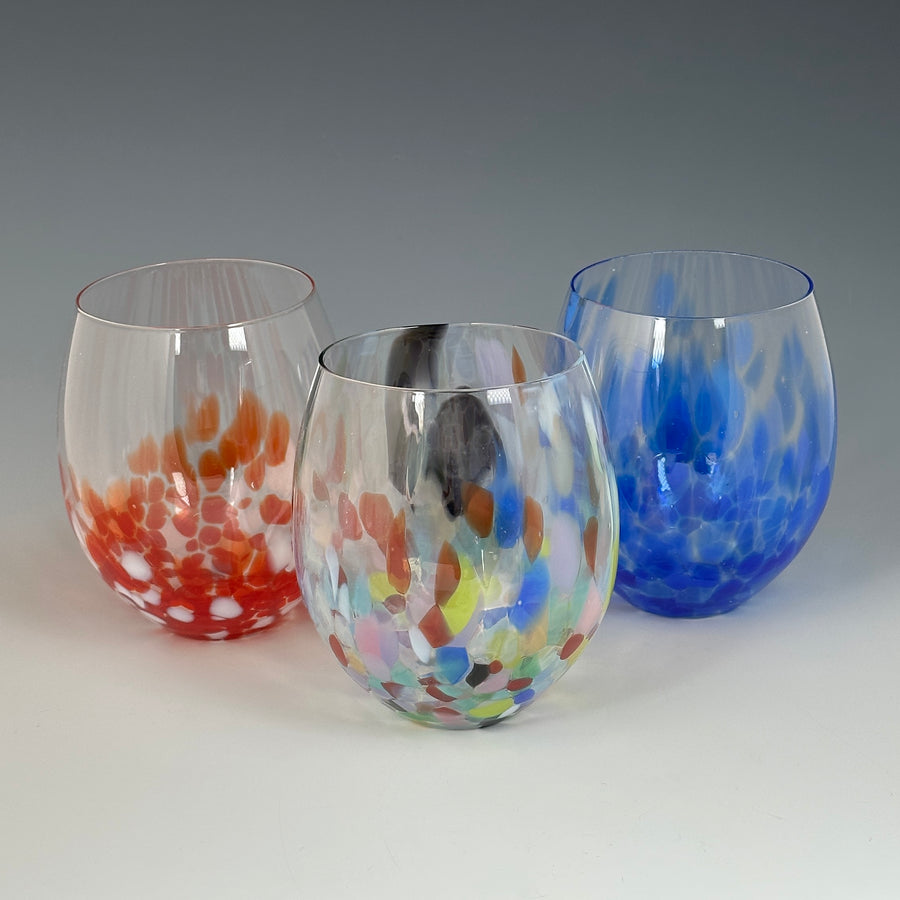 Hand Blown Stemless Glass - Small