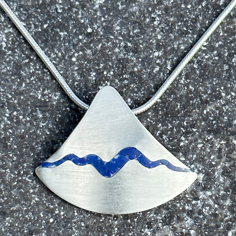 The River Pendant with Lapis