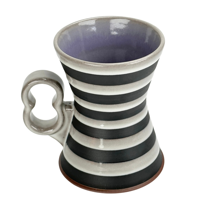 Black Banded Hourglass Mug