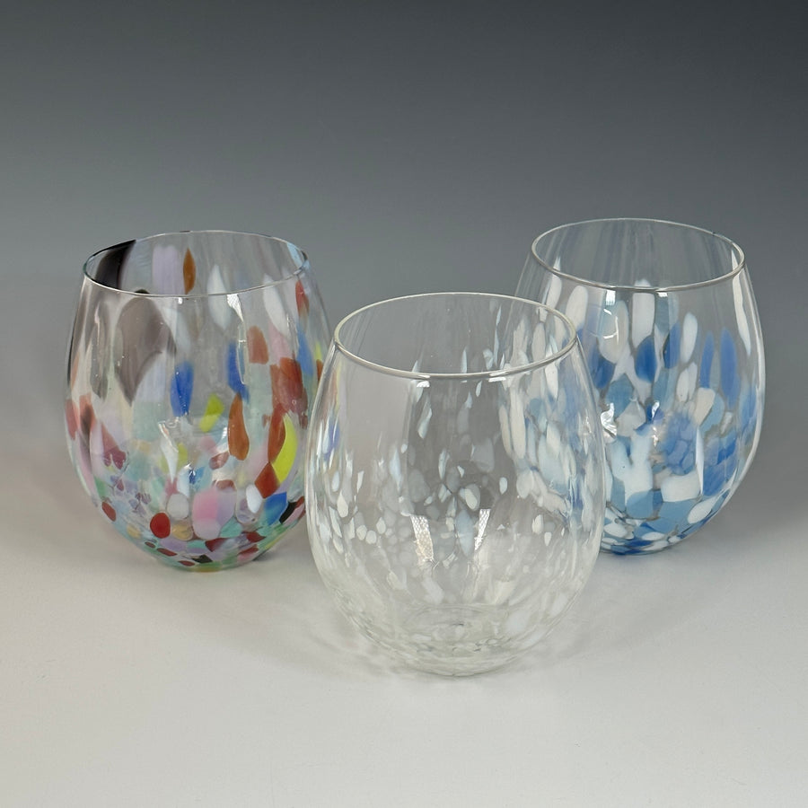 Hand Blown Stemless Glass