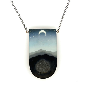 Necklace with Crystal - Hills