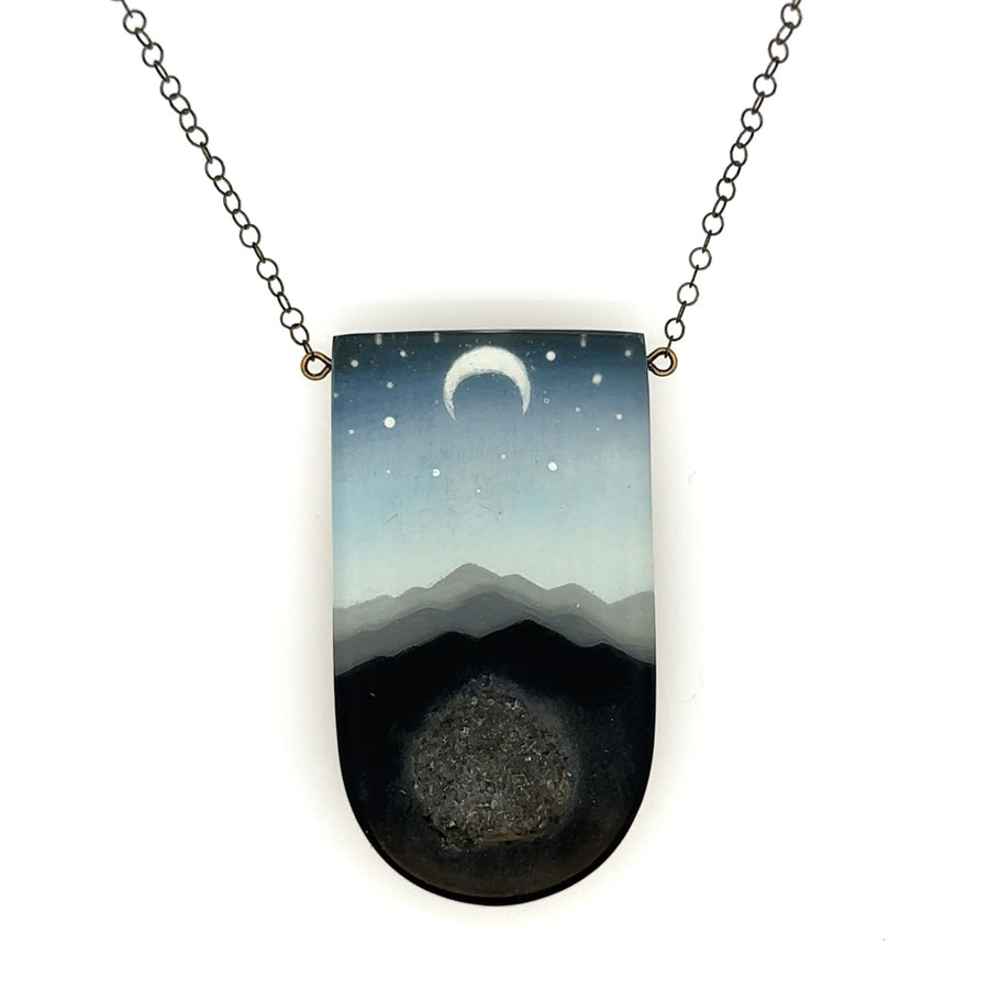 Necklace with Crystal - Hills