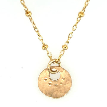 Gold Tiny Coin Necklace