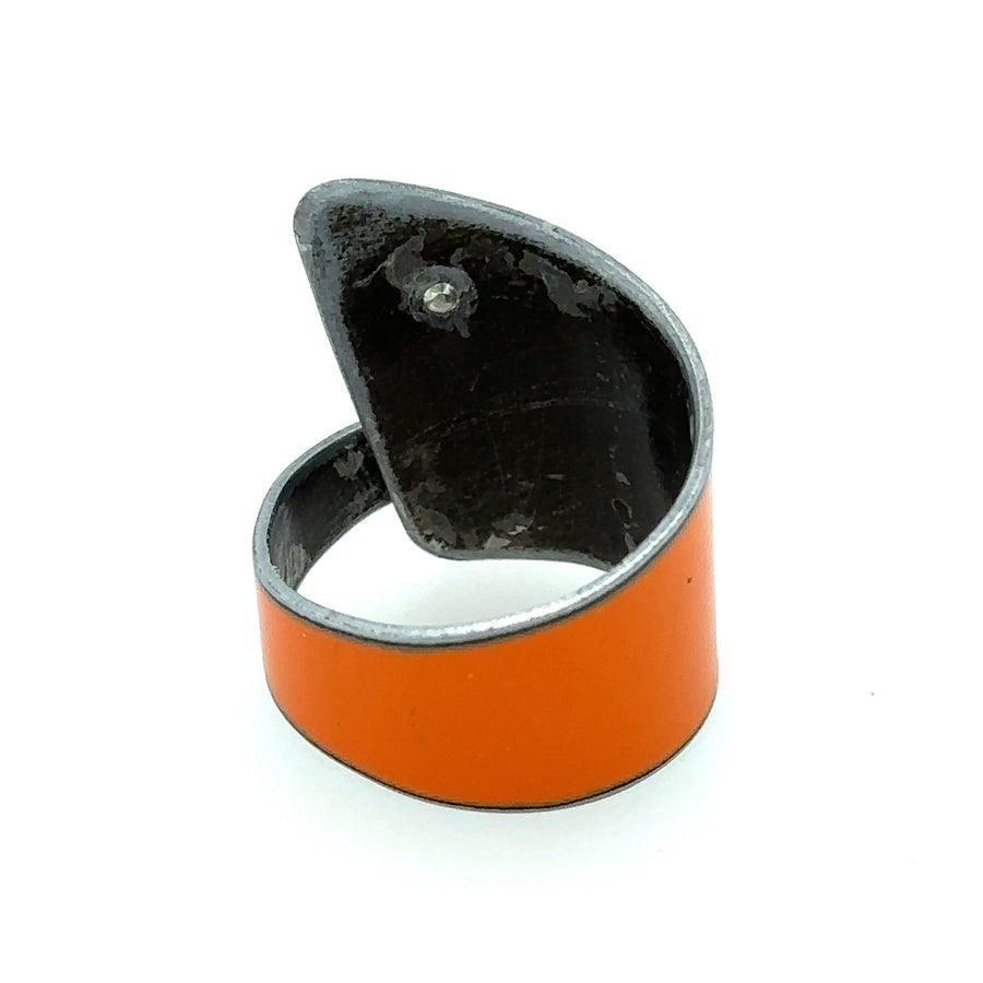 Ring - Orange with Yellow Dot