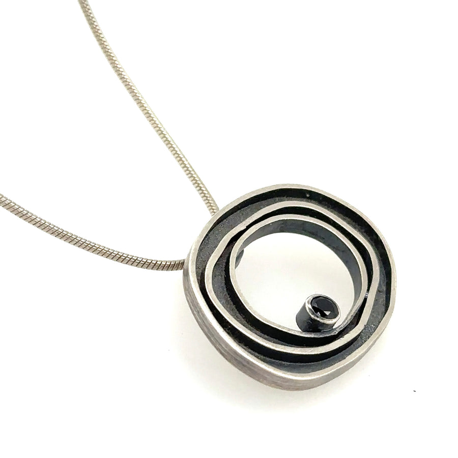 Necklace - Black Spinel