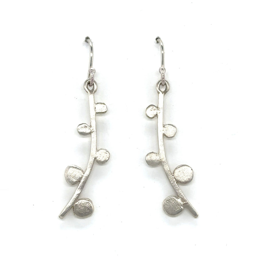 Earrings - Curved Stick with Dots
