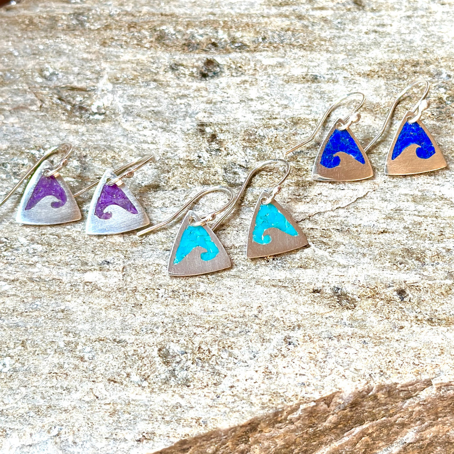 Wave Earrings - Turquoise