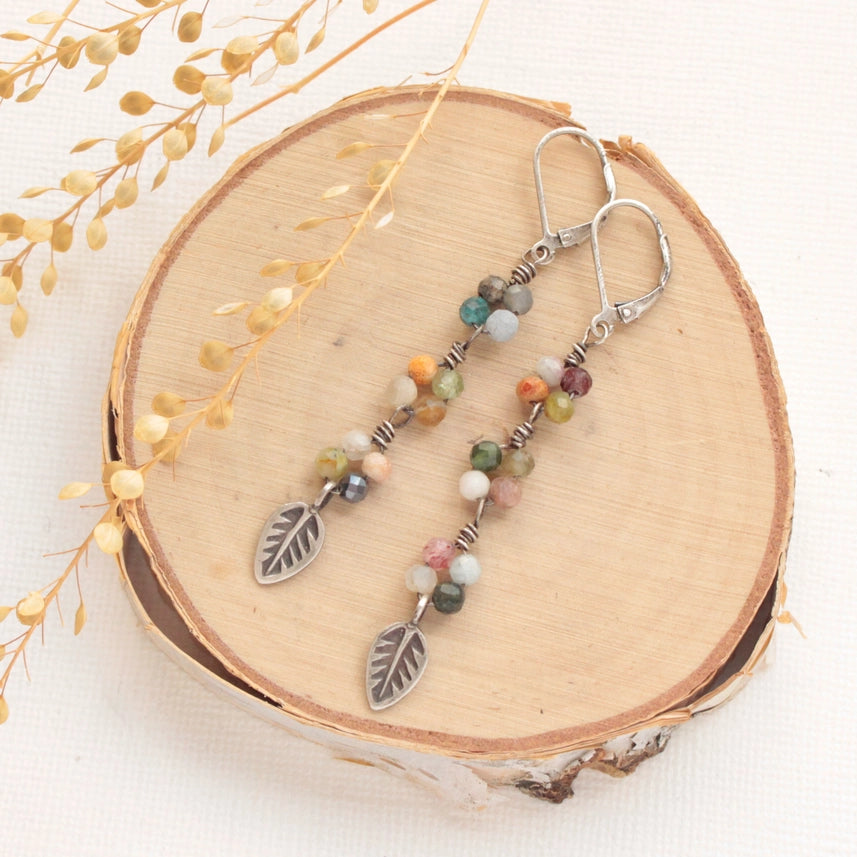 Kaleidoscope - Earrings - Flowing Leaf