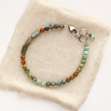 Bracelet - Labradorite & Turquoise