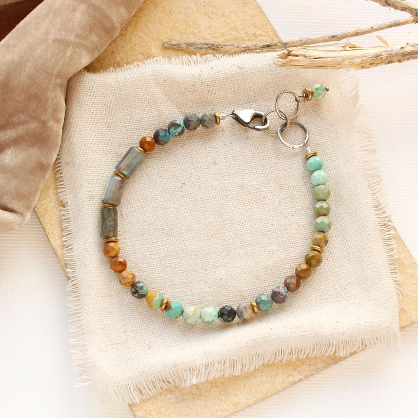 Bracelet - Labradorite & Turquoise