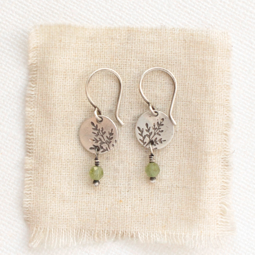 Mini Sprout - Green Kyanite - Earrings