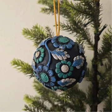Ceramic Ornament - Navy