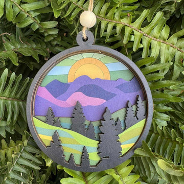 Purple Mountains Ornament