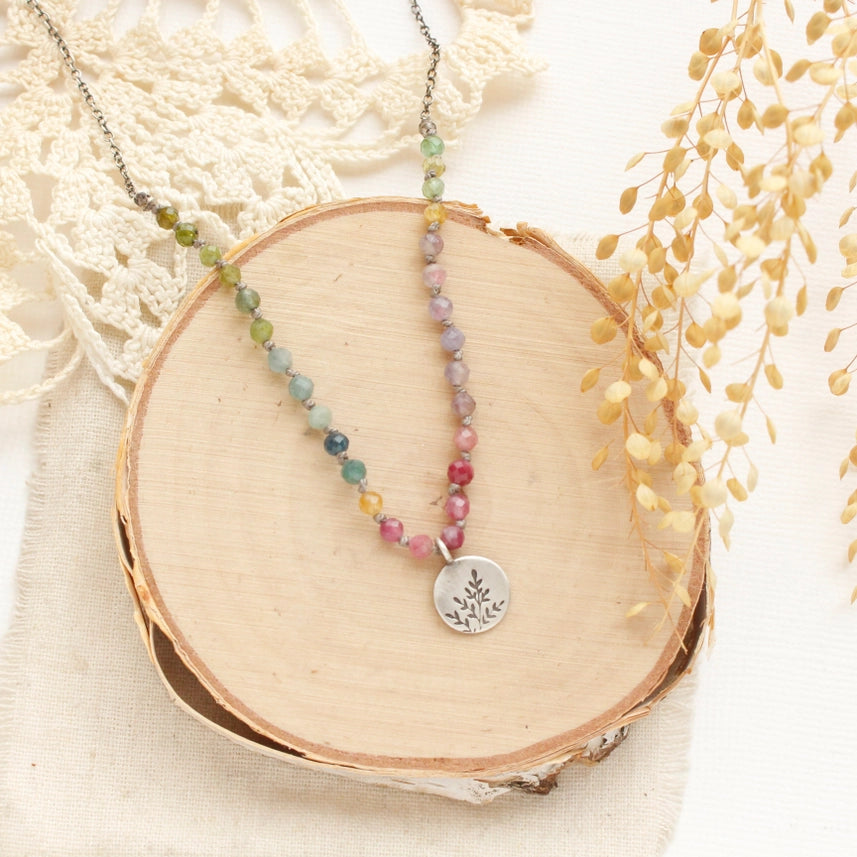 Mini Sprout - Rainbow - Necklace - Knotted