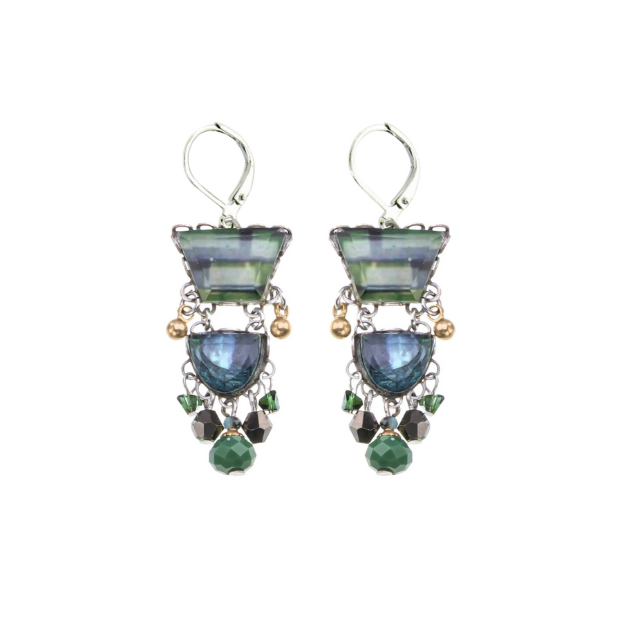 Emerald Reflection Earrings