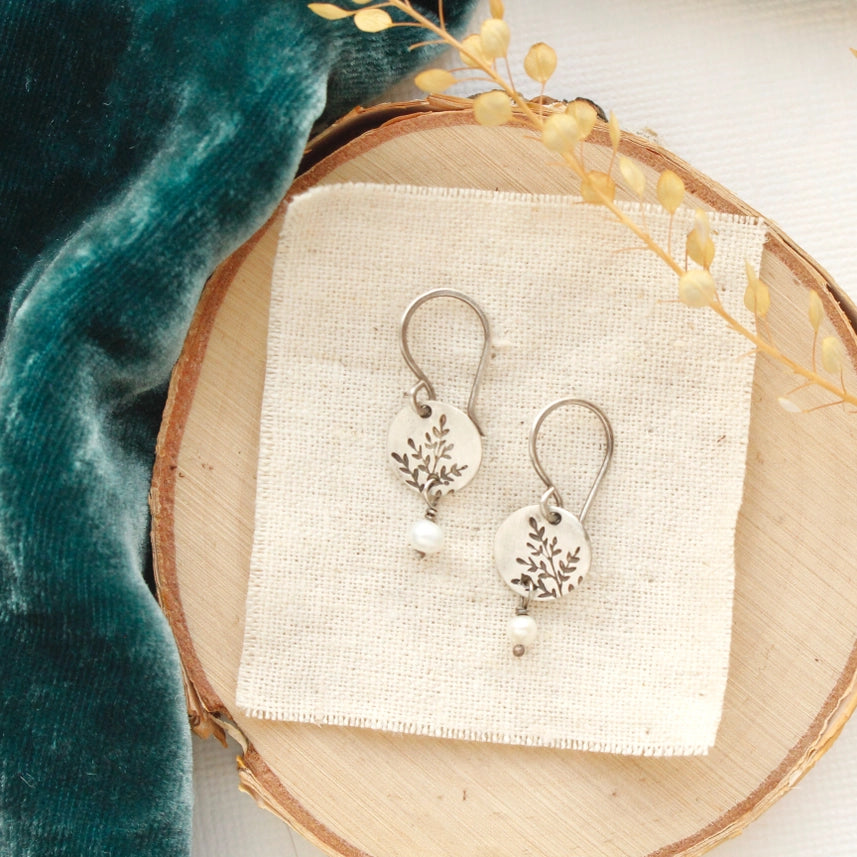 Mini Sprout - Pearl - Earrings